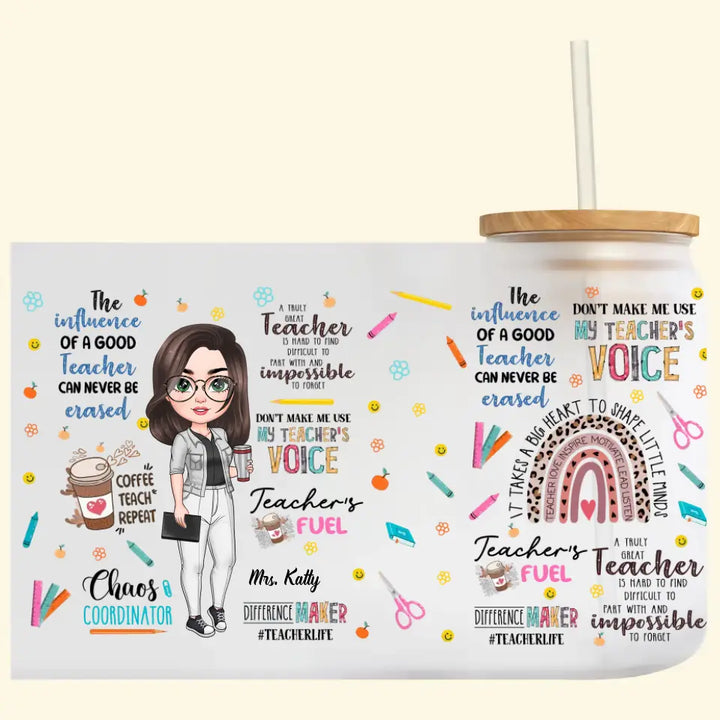 Personalized Custom Glass Can - Birthday, Teacher's Day Gift For Teacher - A Truly Teacher