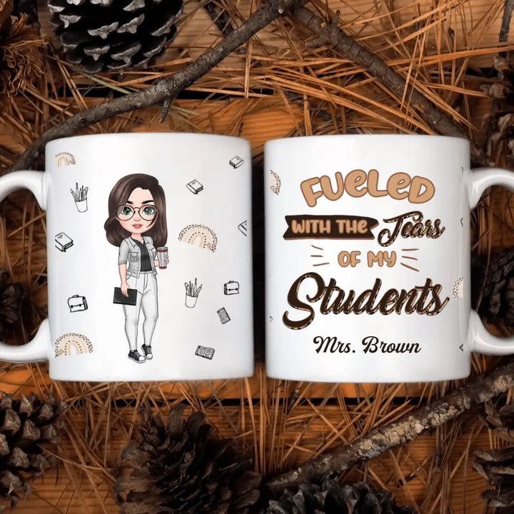 Personalized Custom White Mug - Birthday, Teacher's Day Gift For Teacher - Teacher Of Tiny Humans