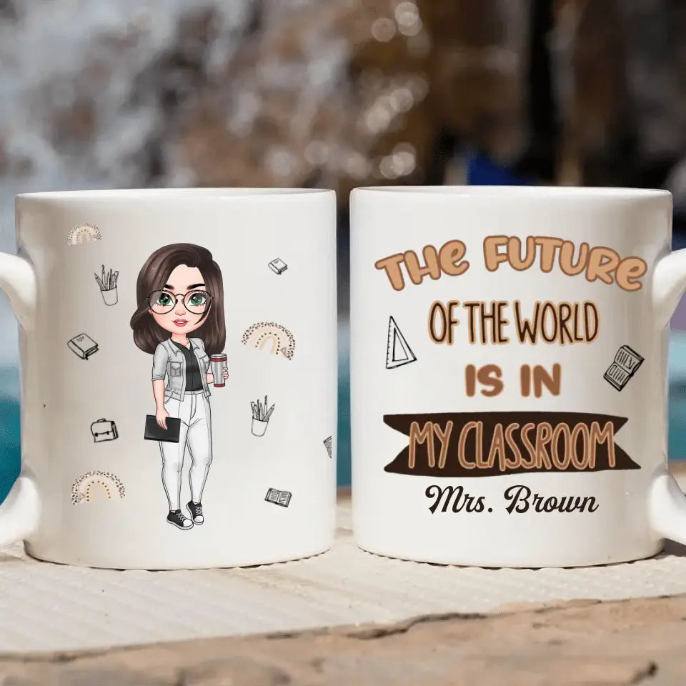 Personalized Custom White Mug - Birthday, Teacher's Day Gift For Teacher - Teacher Of Tiny Humans