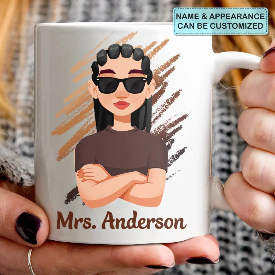 Personalized Custom White Mug - Birthday, Teacher's Day Gift For Teacher - Educated Motivated Elevated Melanated