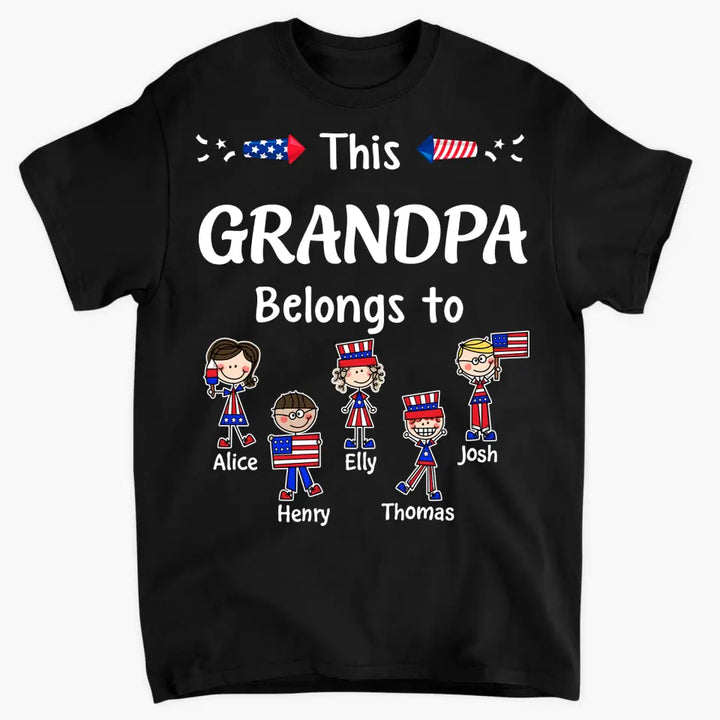 Personalized Custom T-shirt - 4th Of July, Father's Day, Birthday Gift For Dad, Grandpa - The Man The Myth The Legend