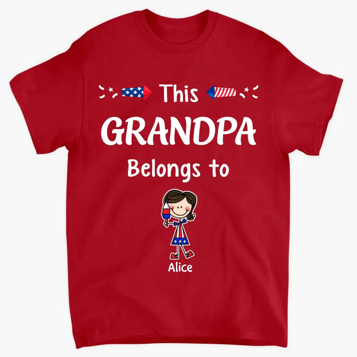 Personalized Custom T-shirt - 4th Of July, Father's Day, Birthday Gift For Dad, Grandpa - The Man The Myth The Legend