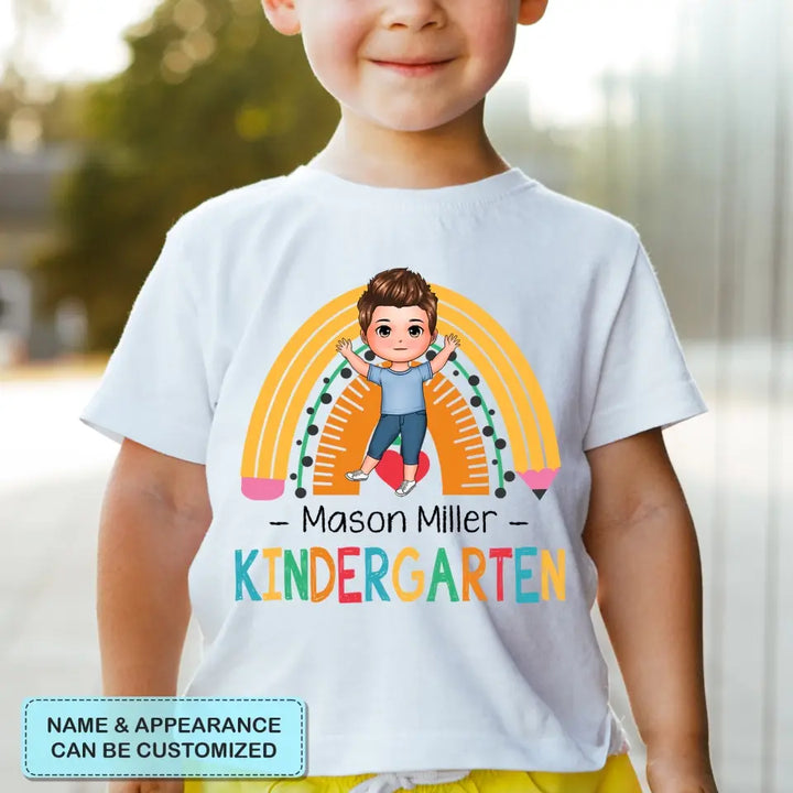 Personalized Custom T-shirt - Birthday, Back To School Gift For Kid - Grade School