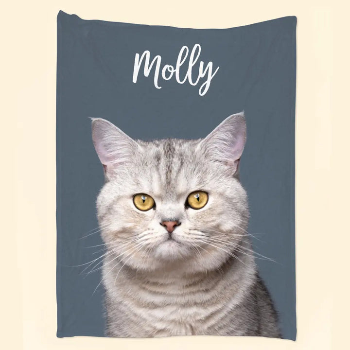 Personalized Custom Blanket - Gift For Pet Mom, Pet Dad, Pet Lover, Pet Owner - Pet Blanket Using Pet Photo