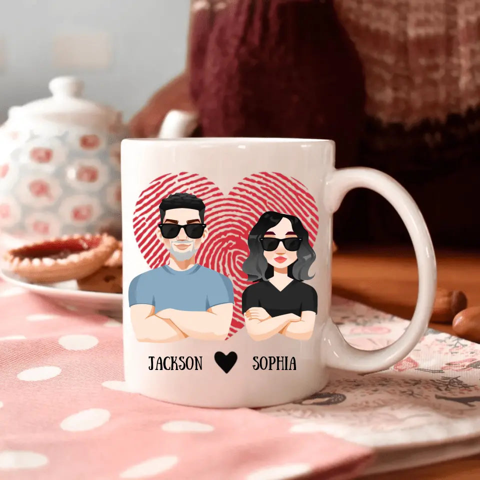 Personalized Custom White Mug - Birthday, Anniversary Gift For Couple - Another Year As My Husband You Lucky Man