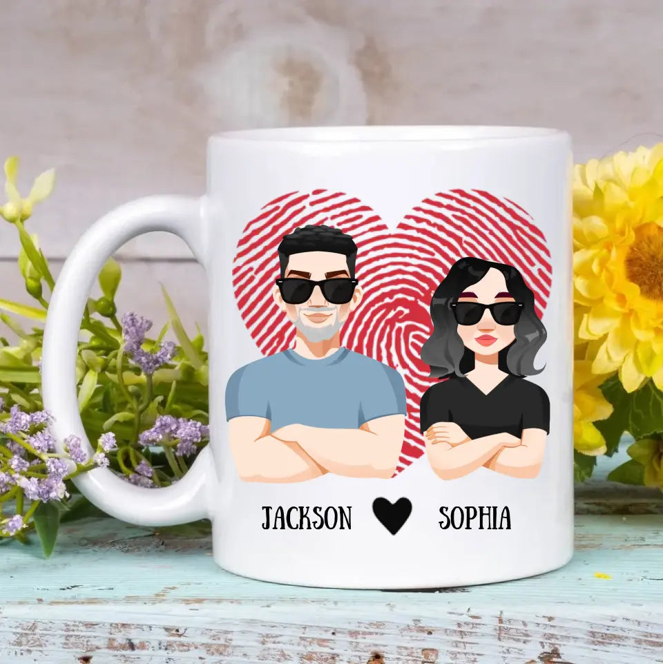 Personalized Custom White Mug - Birthday, Anniversary Gift For Couple - Another Year As My Husband You Lucky Man