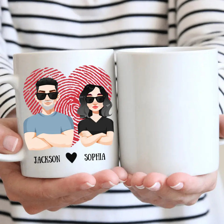 Personalized Custom White Mug - Birthday, Anniversary Gift For Couple - Another Year As My Husband You Lucky Man