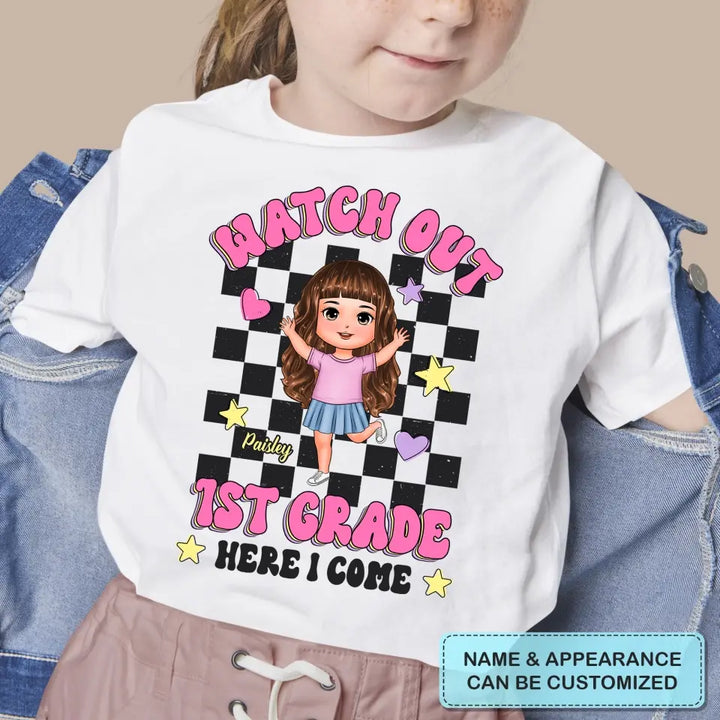 Personalized Custom T-shirt - Birthday, Back To School Gift For Kid - Watch Out Kindergarten