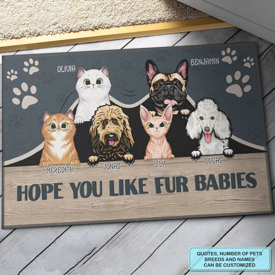 Personalized Custom Doormat - Welcoming, Birthday Gift For Pet Lover - Ew People