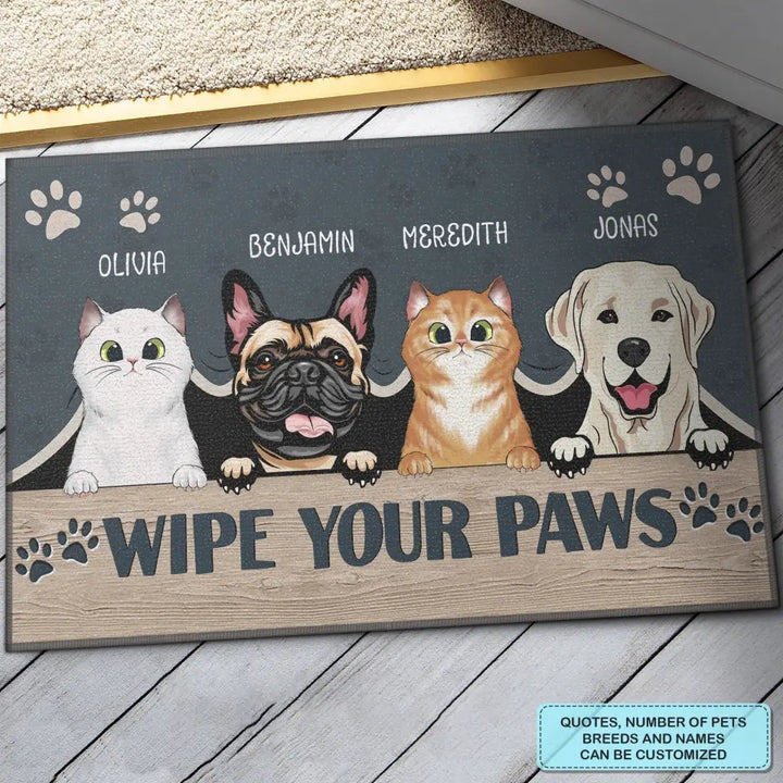 Personalized Custom Doormat - Welcoming, Birthday Gift For Pet Lover - Ew People