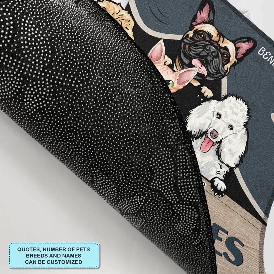 Personalized Custom Doormat - Welcoming, Birthday Gift For Pet Lover - Ew People