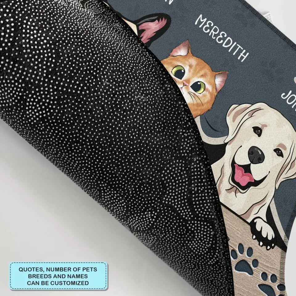 Personalized Custom Doormat - Welcoming, Birthday Gift For Pet Lover - Ew People