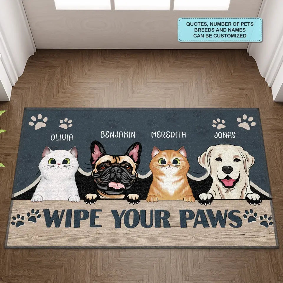 Personalized Custom Doormat - Welcoming, Birthday Gift For Pet Lover - Ew People