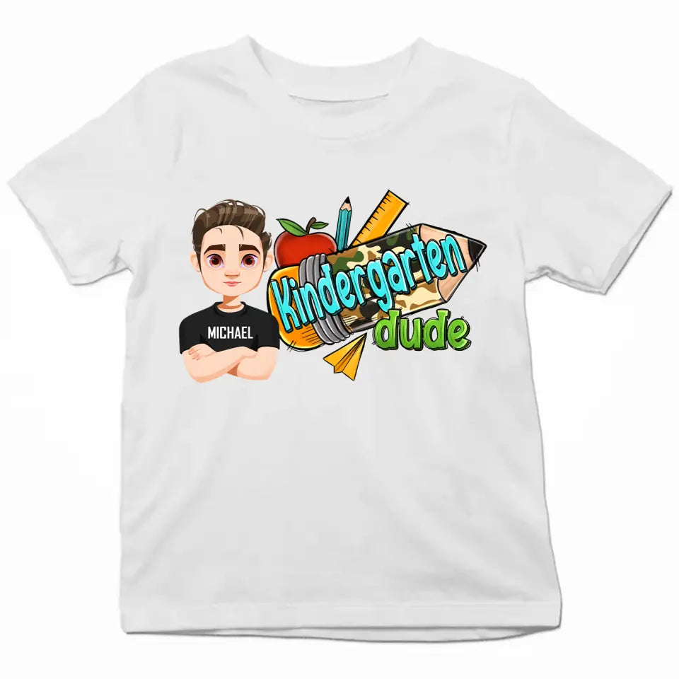 Personalized Custom T-shirt - Birthday, Back To School Gift For Kid - Back To School Dude