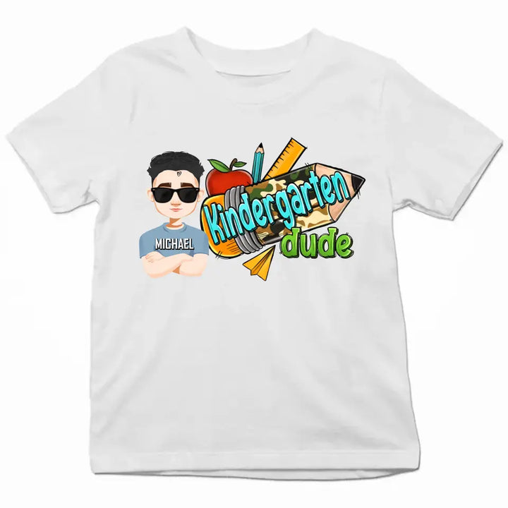Personalized Custom T-shirt - Birthday, Back To School Gift For Kid - Back To School Dude