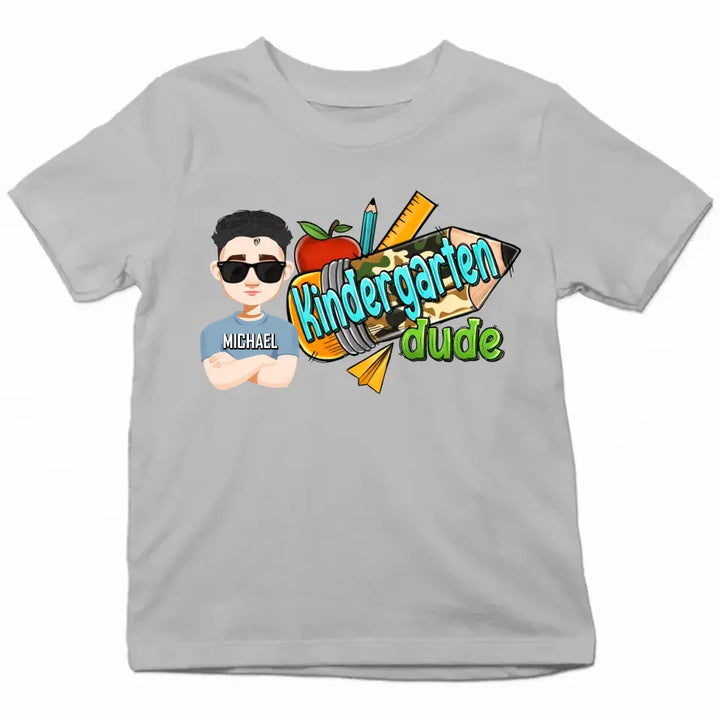 Personalized Custom T-shirt - Birthday, Back To School Gift For Kid - Back To School Dude