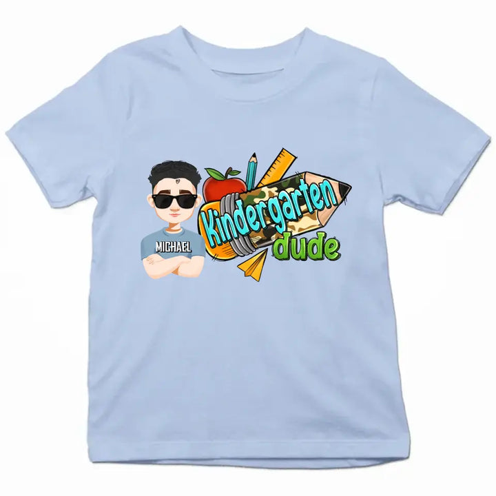 Personalized Custom T-shirt - Birthday, Back To School Gift For Kid - Back To School Dude