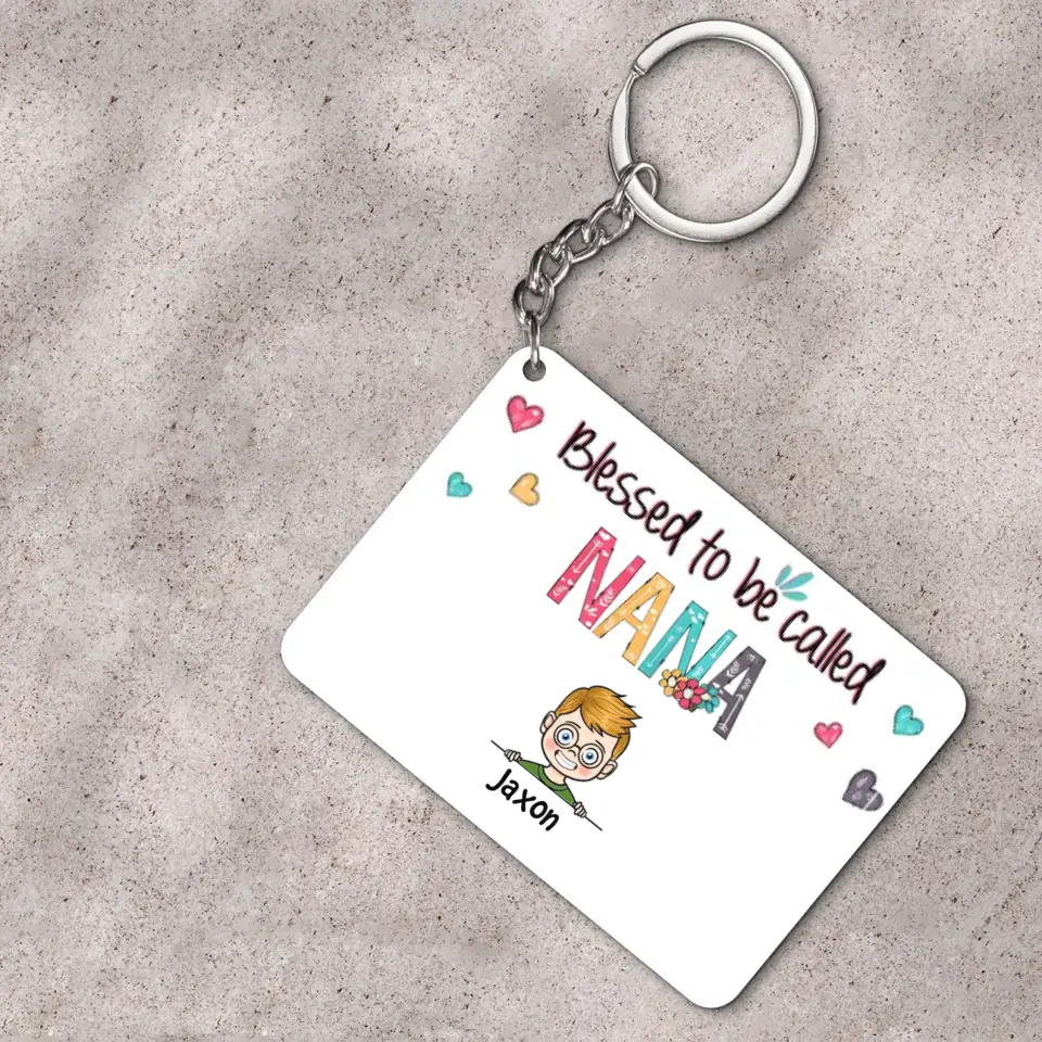 Personalized Keychain - Gift For Grandma - This Grandma Belong To ARND036