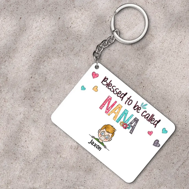 Personalized Keychain - Gift For Grandma - This Grandma Belong To ARND036
