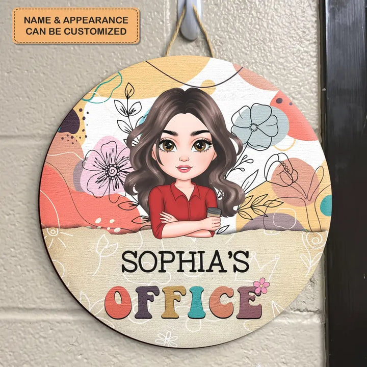 Personalized Custom Door Sign - Welcoming, Birthday Gift For Office Staff, Colleague - Welcome To My Office
