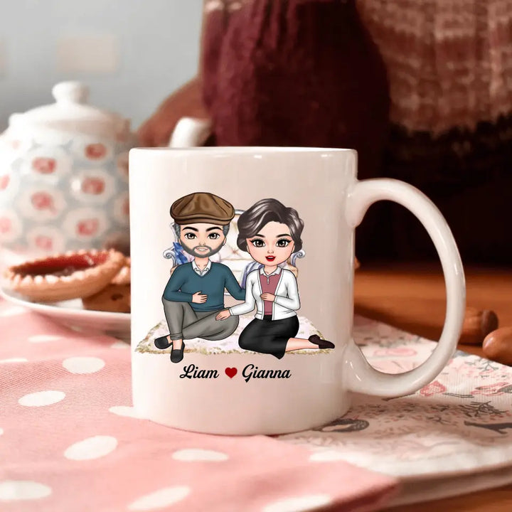 Personalized Custom White Mug - Anniversary Gift For Couple - Anniversary Couple