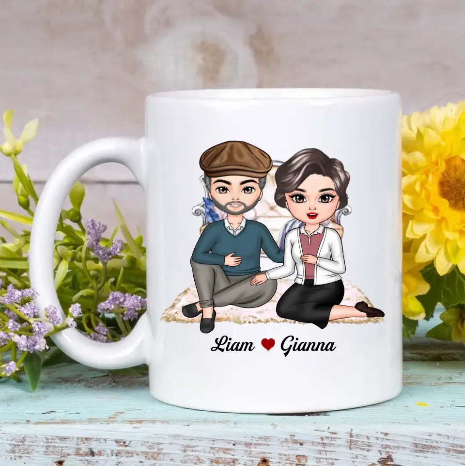 Personalized Custom White Mug - Anniversary Gift For Couple - Anniversary Couple