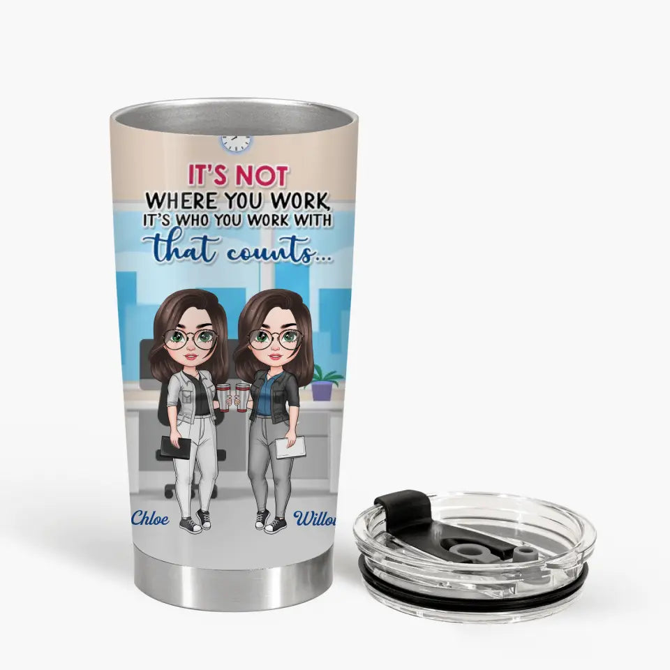 Personalized Custom Tumbler - Birthday Gift For Colleague, Office Staff - You Are My Person