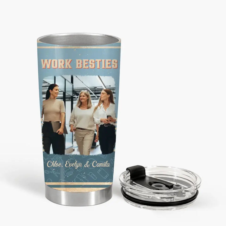 Personalized Custom Tumbler - Birthday Gift For Office Staff, Colleague - Work Made Us Colleagues