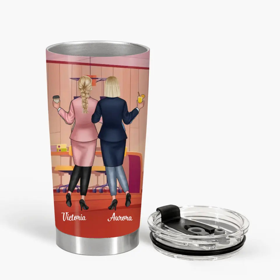 Personalized Custom Tumbler - Birthday Gift For Colleague, Office Staff - Chance Made Us Colleagues