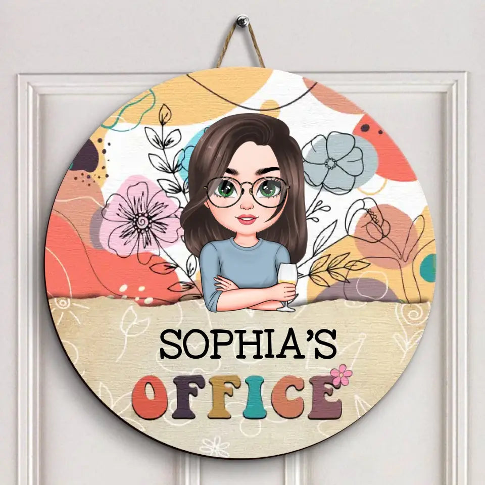 Personalized Custom Door Sign - Welcoming, Birthday Gift For Office Staff, Colleague - Welcome To My Office