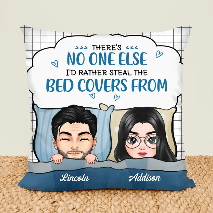 Personalized Custom Pillow Case - Anniversary Gift For Couple - No One I'd Rather Snoring Besides Me