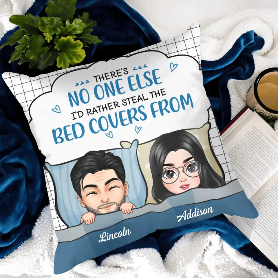 Personalized Custom Pillow Case - Anniversary Gift For Couple - No One I'd Rather Snoring Besides Me