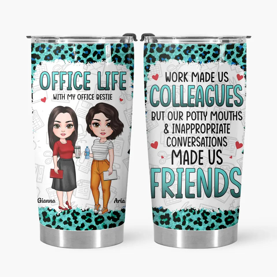 Personalized Custom Tumbler - Birthday Gift For Office Staff, Colleague - Office Life
