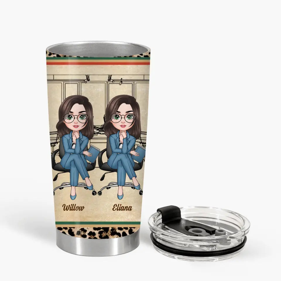 Personalized Custom Tumbler - Birthday Gift For Office Staff, Colleague - Chance Made Us Colleagues