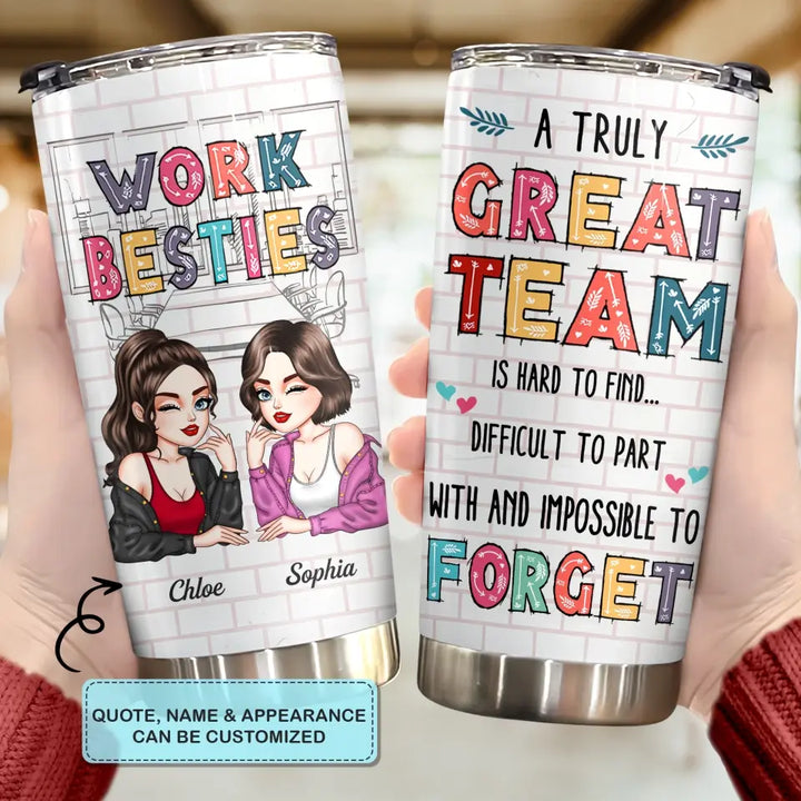 Personalized Custom Tumbler - Birthday Gift For Office Staff, Colleague - You Are The Reason I Don't Punch People At Work