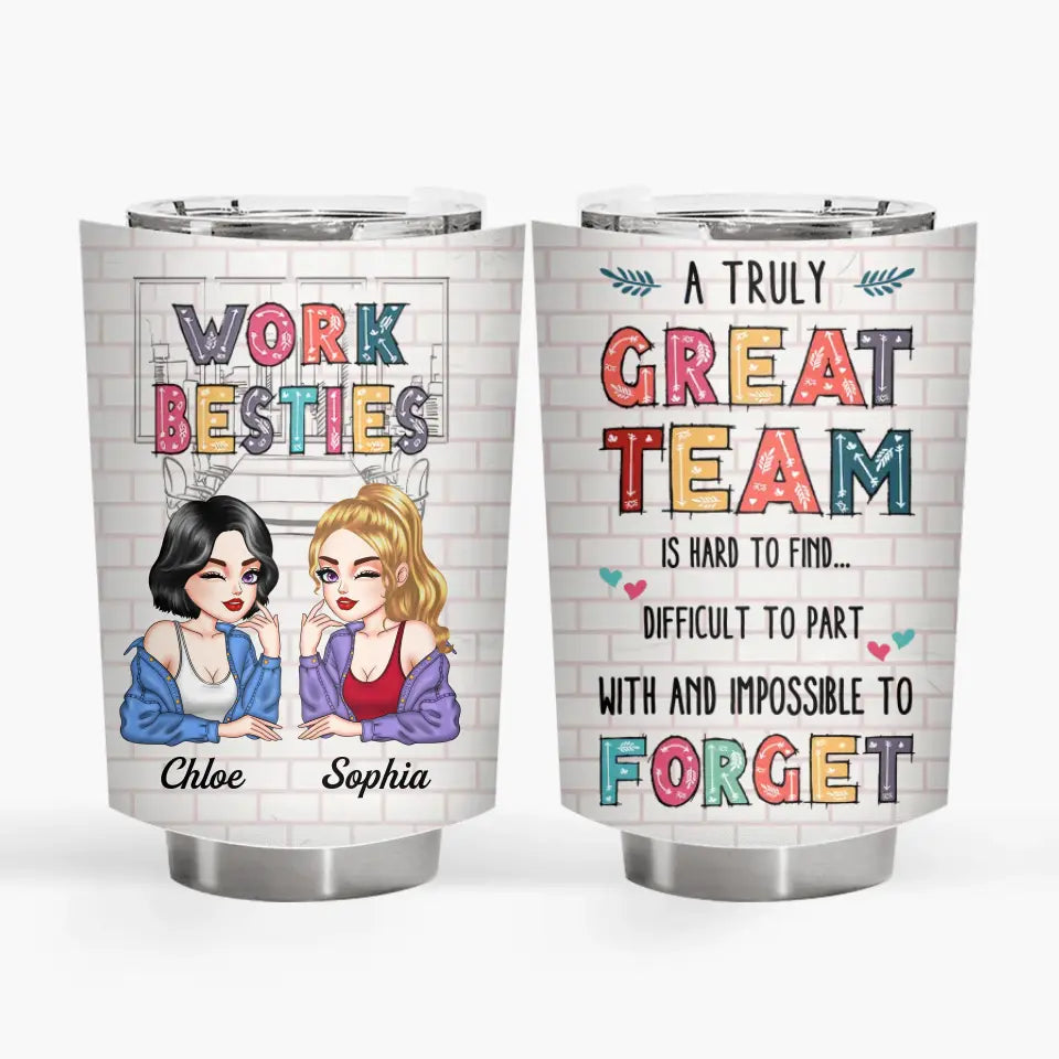 Personalized Custom Tumbler - Birthday Gift For Office Staff, Colleague - You Are The Reason I Don't Punch People At Work