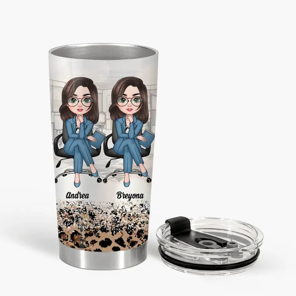 Personalized Custom Tumbler - Birthday Gift For Office Staff, Colleague - Congrats On Being My Coworker