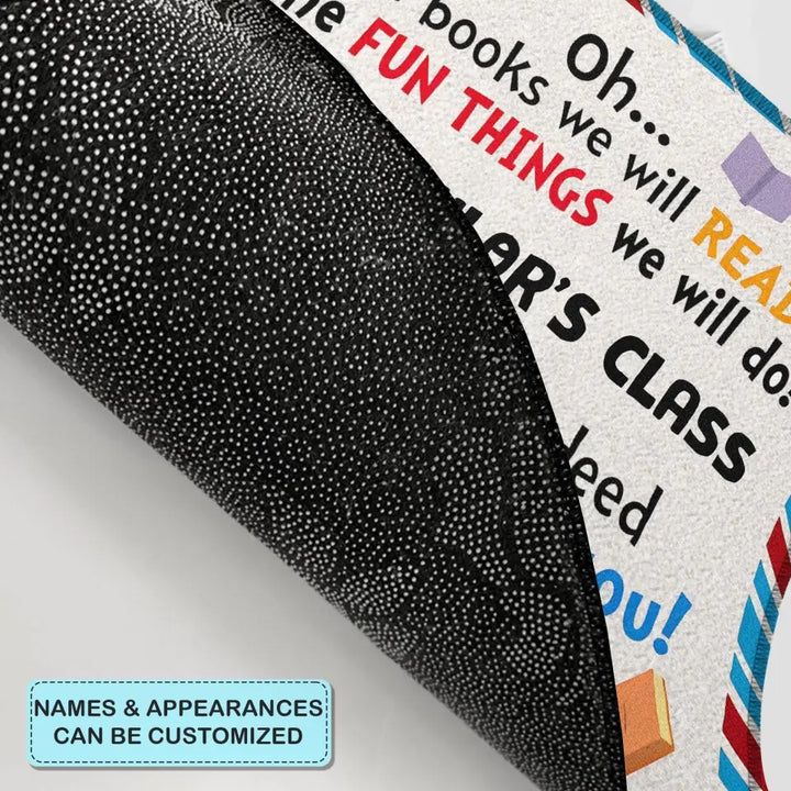 Personalized Custom Doormat - Teacher's Day Gift For Teacher - Because Of All Of You