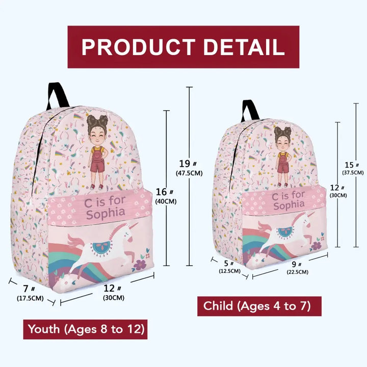 Personalized Custom Backpack - Back To School, Birthday Gift For Kindergarten, Pre-K, 1st Grade, 2nd Grade, 3rd Grade, 4th Grade, 5th Grade Kid - Back To School
