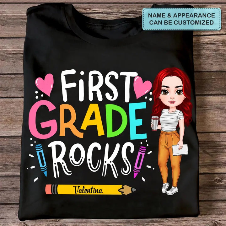 Personalized Custom T-shirt - Teacher's Day, Appreciation Gift For Teacher - School Rock