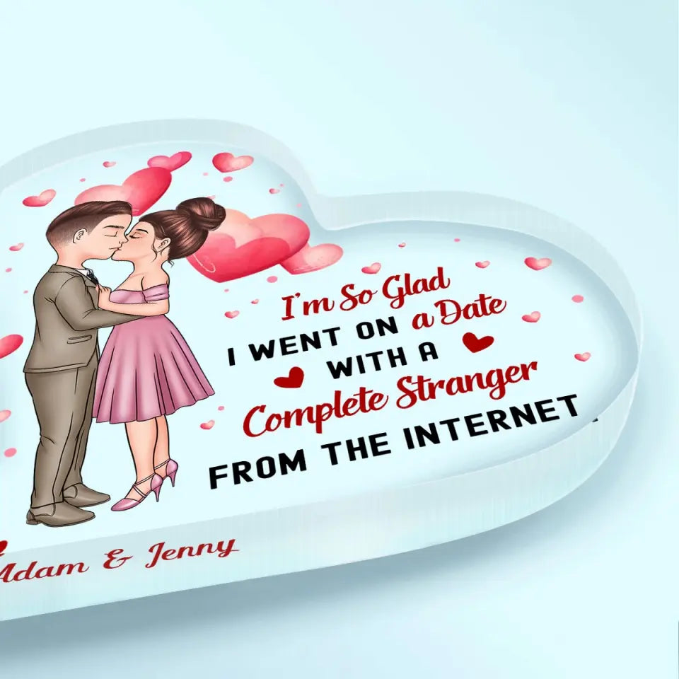 Together Since - Couple Personalized Custom Heart Shaped Acrylic Plaque -  Gift For Husband Wife, Anniversary
