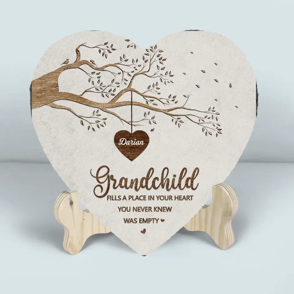 Personalized Garden Stone - Gift For Mom, Dad, Grandma, Grandpa - Grandkids Make Life More Grand ARND018