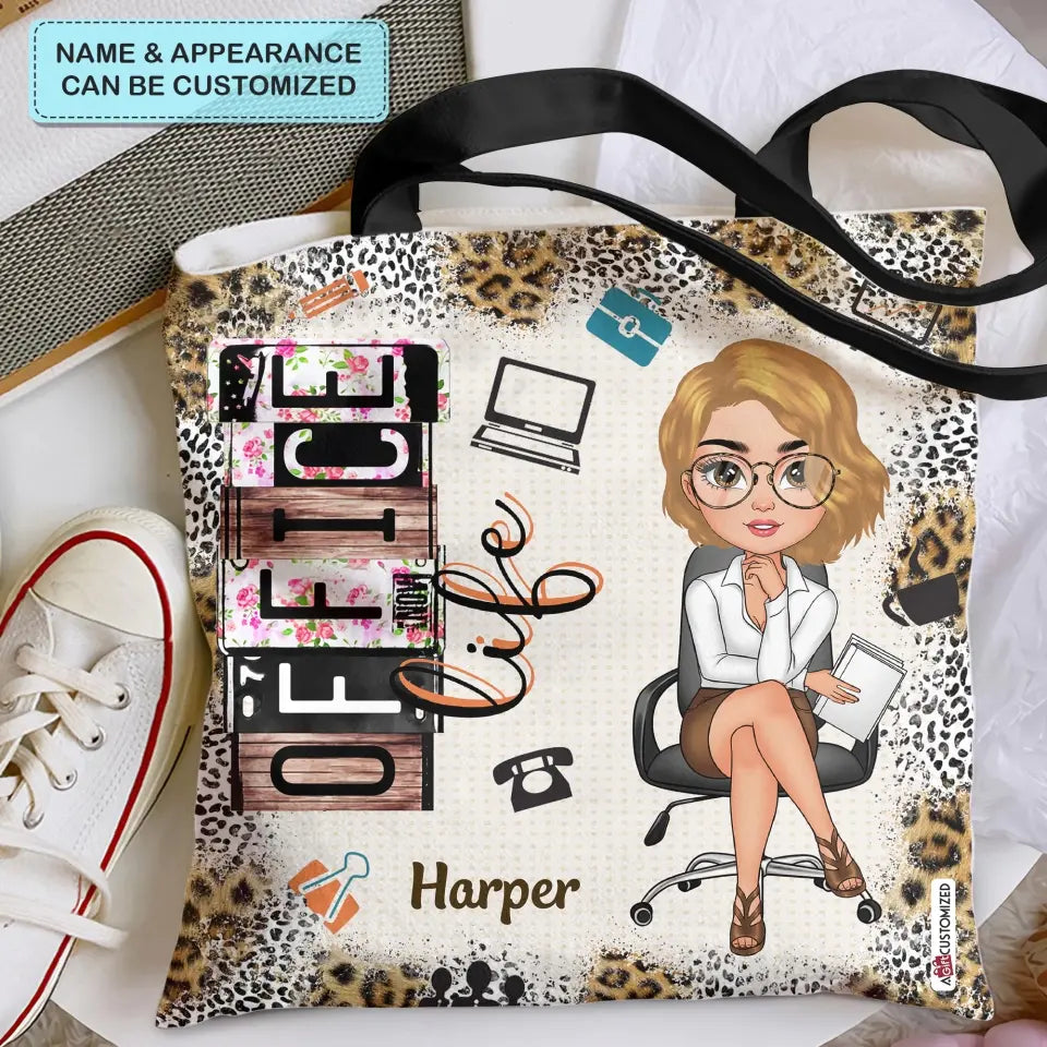 Personalized Custom Tote Bag - Birthday Gift For Office Staff - Office Life V2