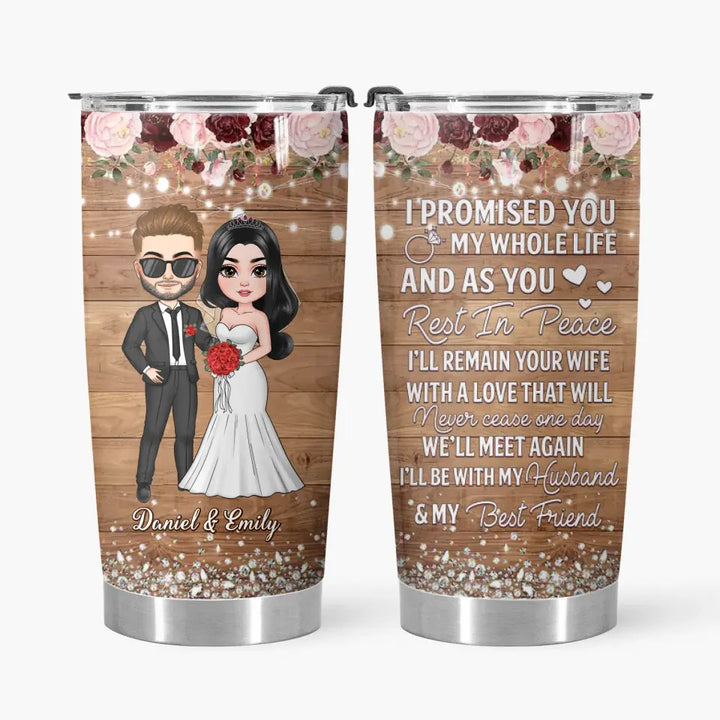 Personalized Custom Tumbler - Anniversary, Wedding Gift For Couple - This Girl Loves Her Husband