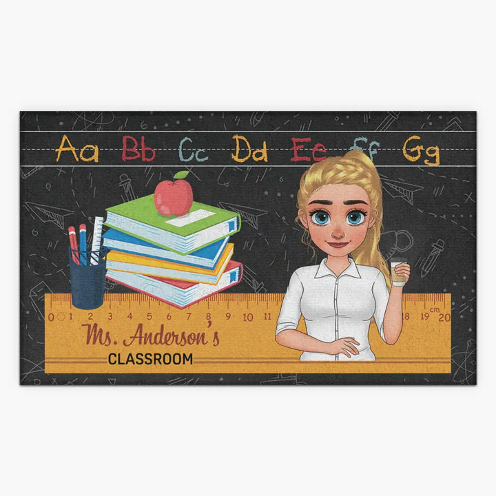 Personalized Custom Doormat - Teacher's Day, Appreciation Gift For Teacher - Welcome To My Classroom