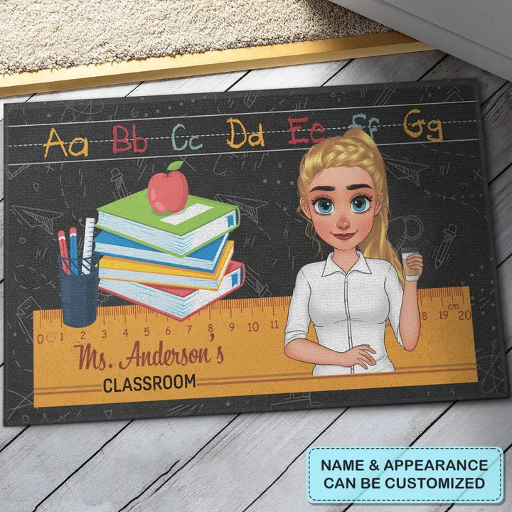 Personalized Custom Doormat - Teacher's Day, Appreciation Gift For Teacher - Welcome To My Classroom