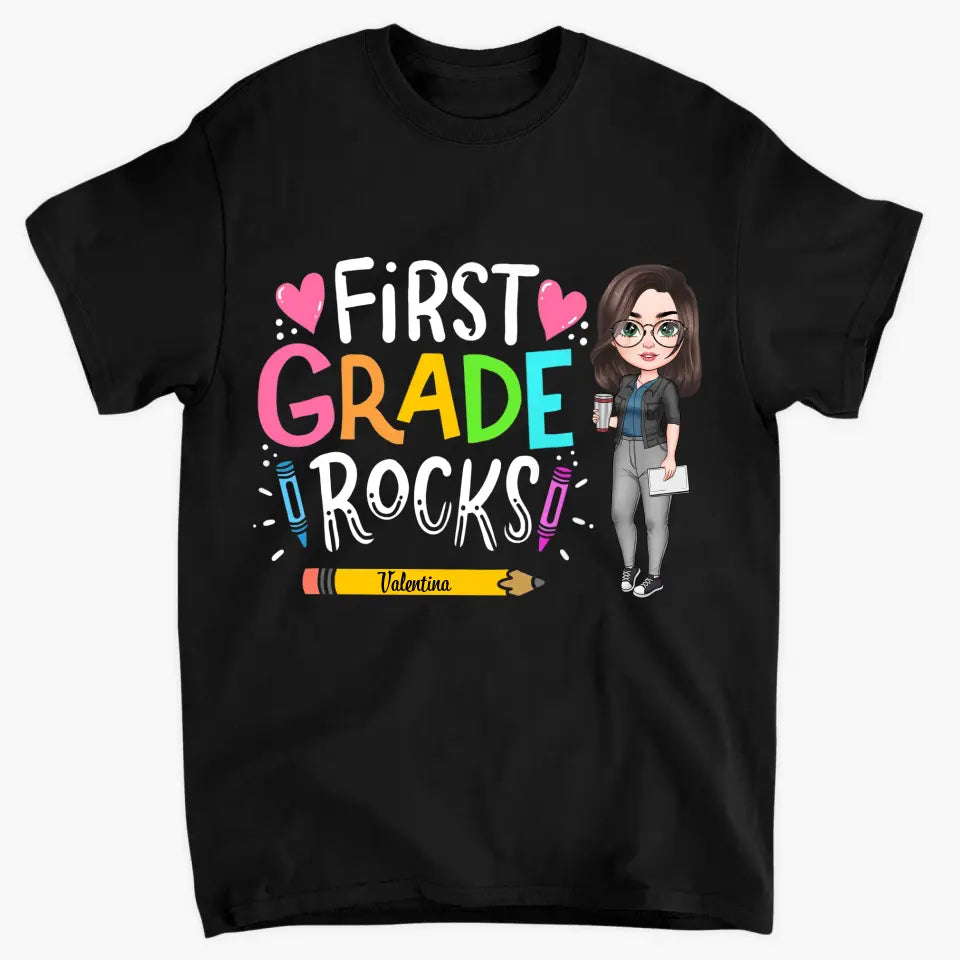 Personalized Custom T-shirt - Teacher's Day, Appreciation Gift For Teacher - School Rock