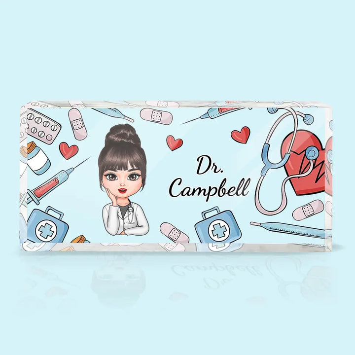 Personalized Custom Desk Plate - Nurse's Day, Appreciation Gift For Nurse - Welcome To My Office