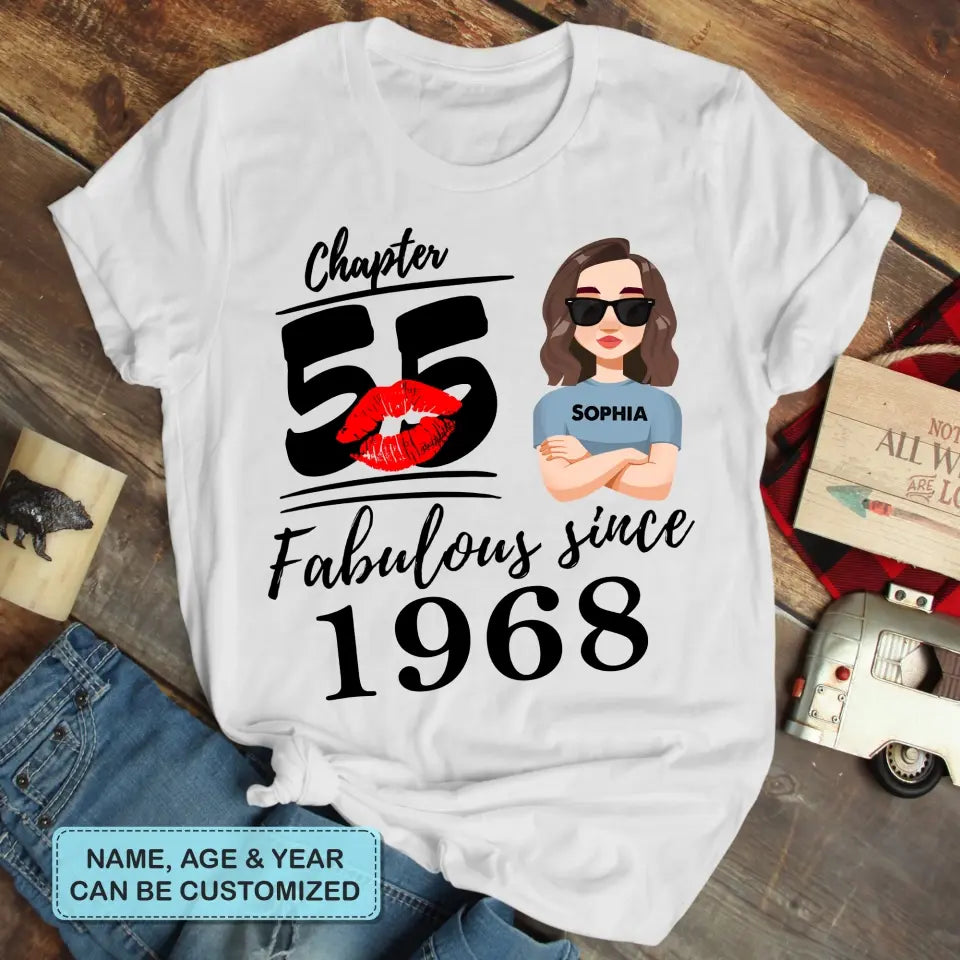 Personalized Custom T-shirt - Mother's Day Gift For Mom, Grandma - Fabulous Since