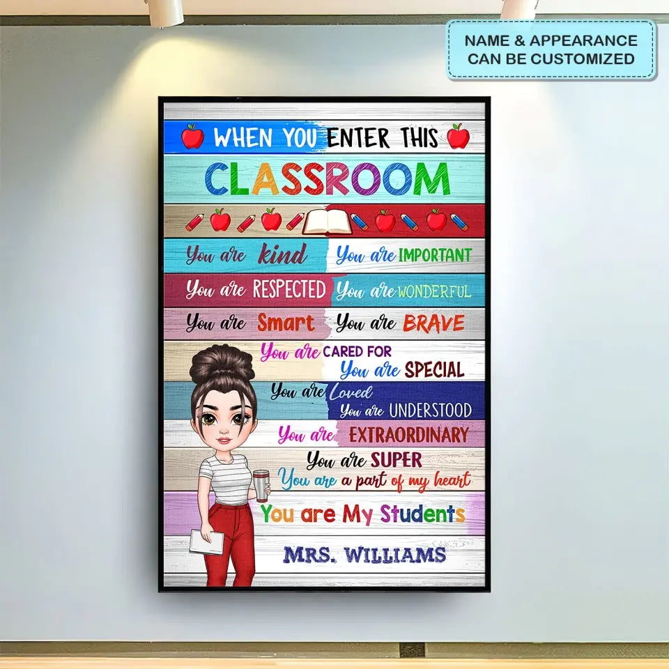 Personalized Custom Poster/Wrapped Canvas -Teacher's Day, Appreciation Gift For Teacher - You Are My Students